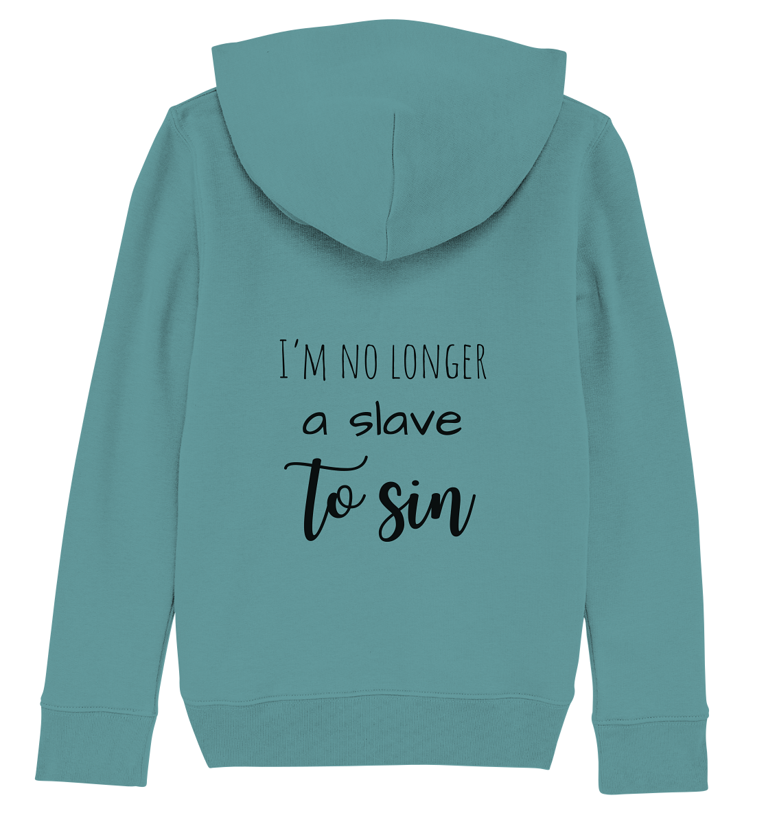 I´m no longer a slave to sin - Kids Organic Hoodie - wertvoll und geliebt