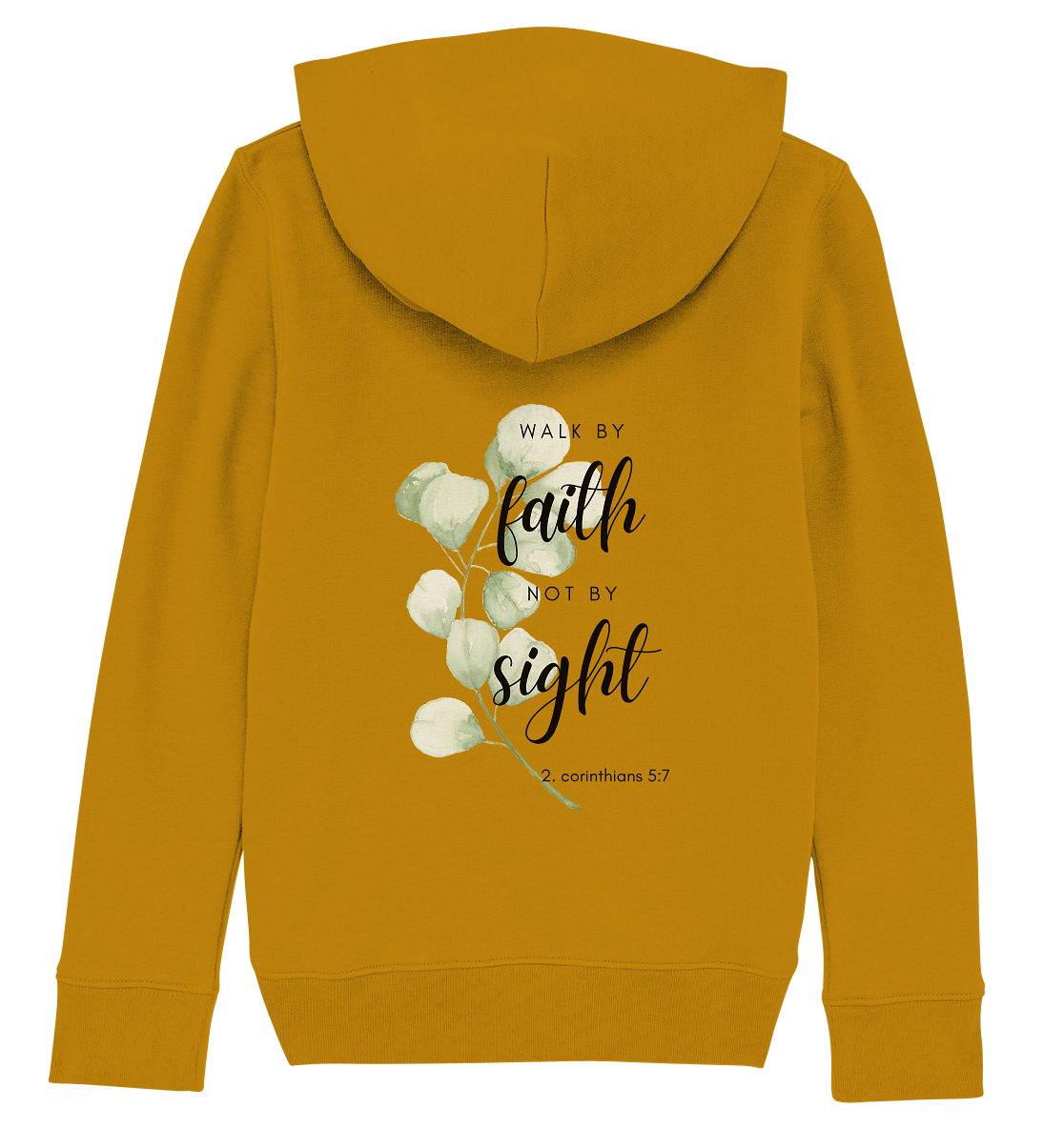 Walk by faith - Kids Organic Hoodie - wertvoll und geliebt