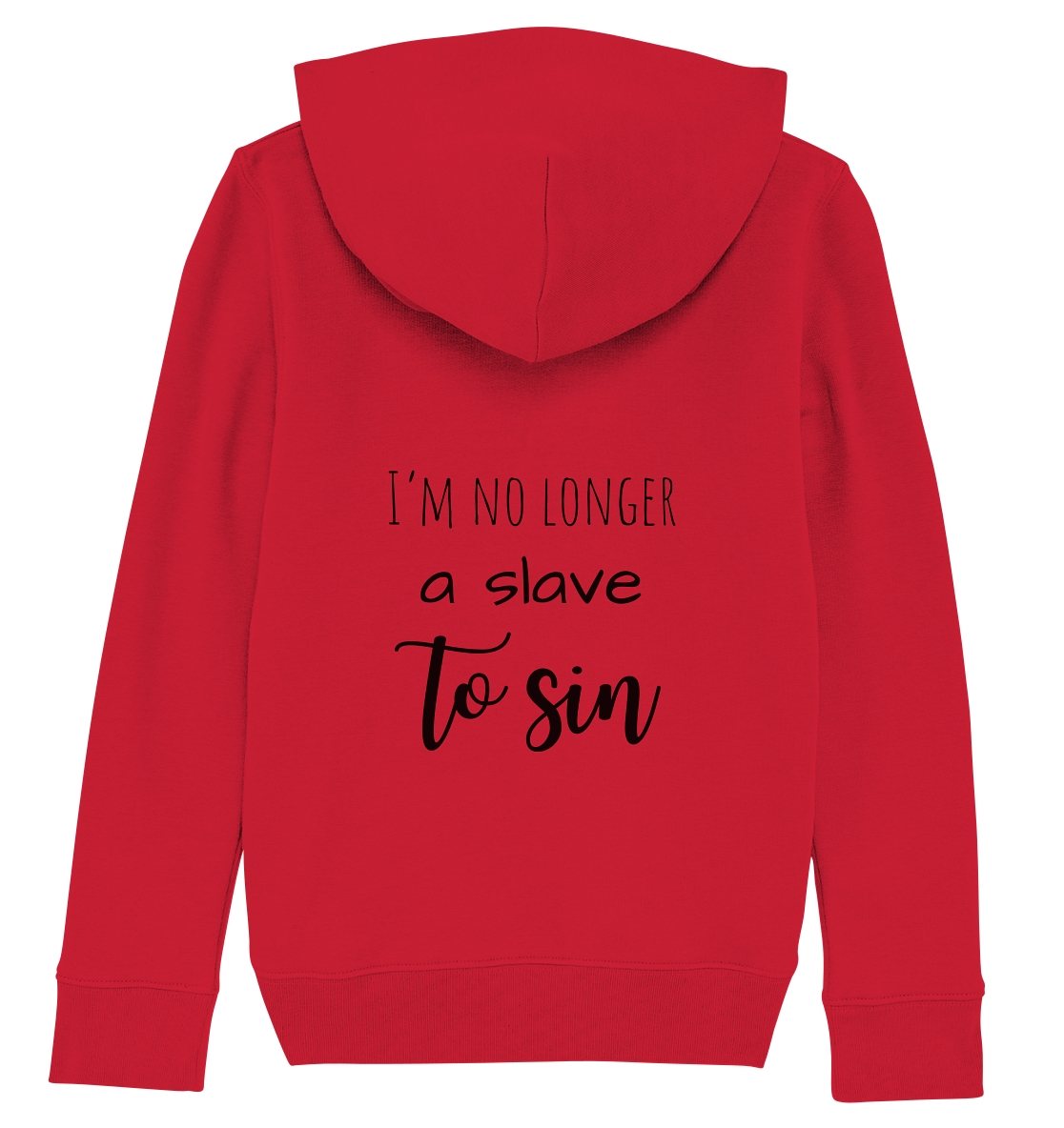 I´m no longer a slave to sin - Kids Organic Hoodie - wertvoll und geliebt