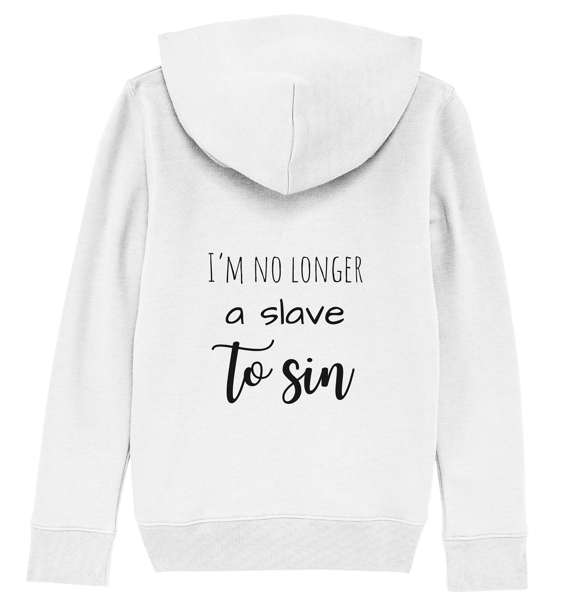 I´m no longer a slave to sin - Kids Organic Hoodie - wertvoll und geliebt