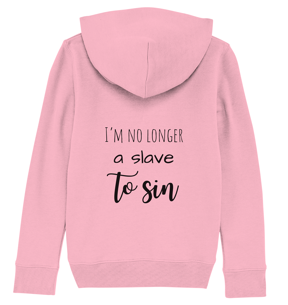 I´m no longer a slave to sin - Kids Organic Hoodie - wertvoll und geliebt