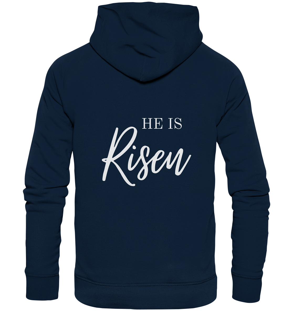 He is risen - Organic Basic Hoodie - wertvoll und geliebt