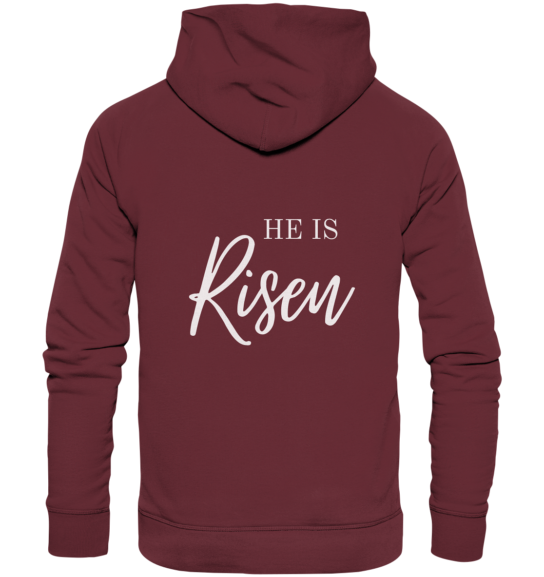 He is risen - Organic Basic Hoodie - wertvoll und geliebt