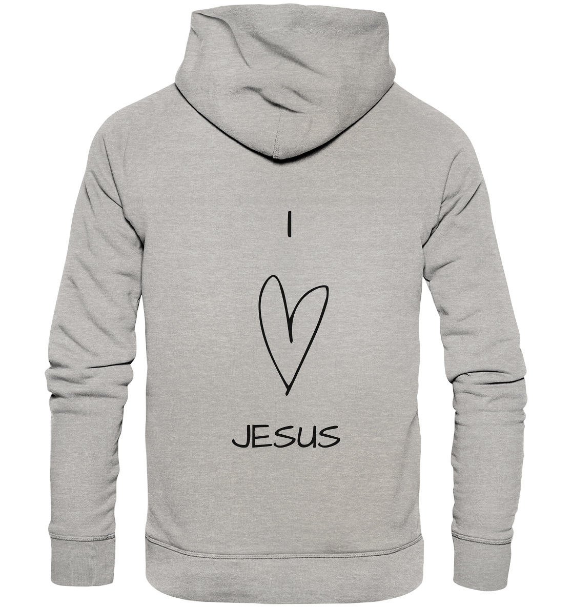 I love Jesus - Organic Basic Hoodie - wertvoll und geliebt