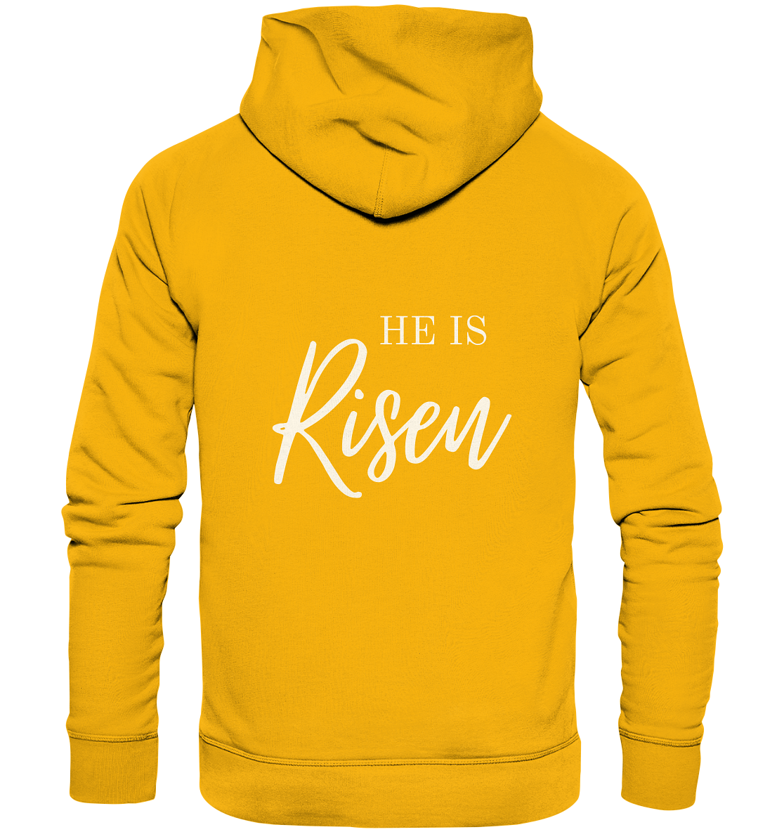 He is risen - Organic Basic Hoodie - wertvoll und geliebt