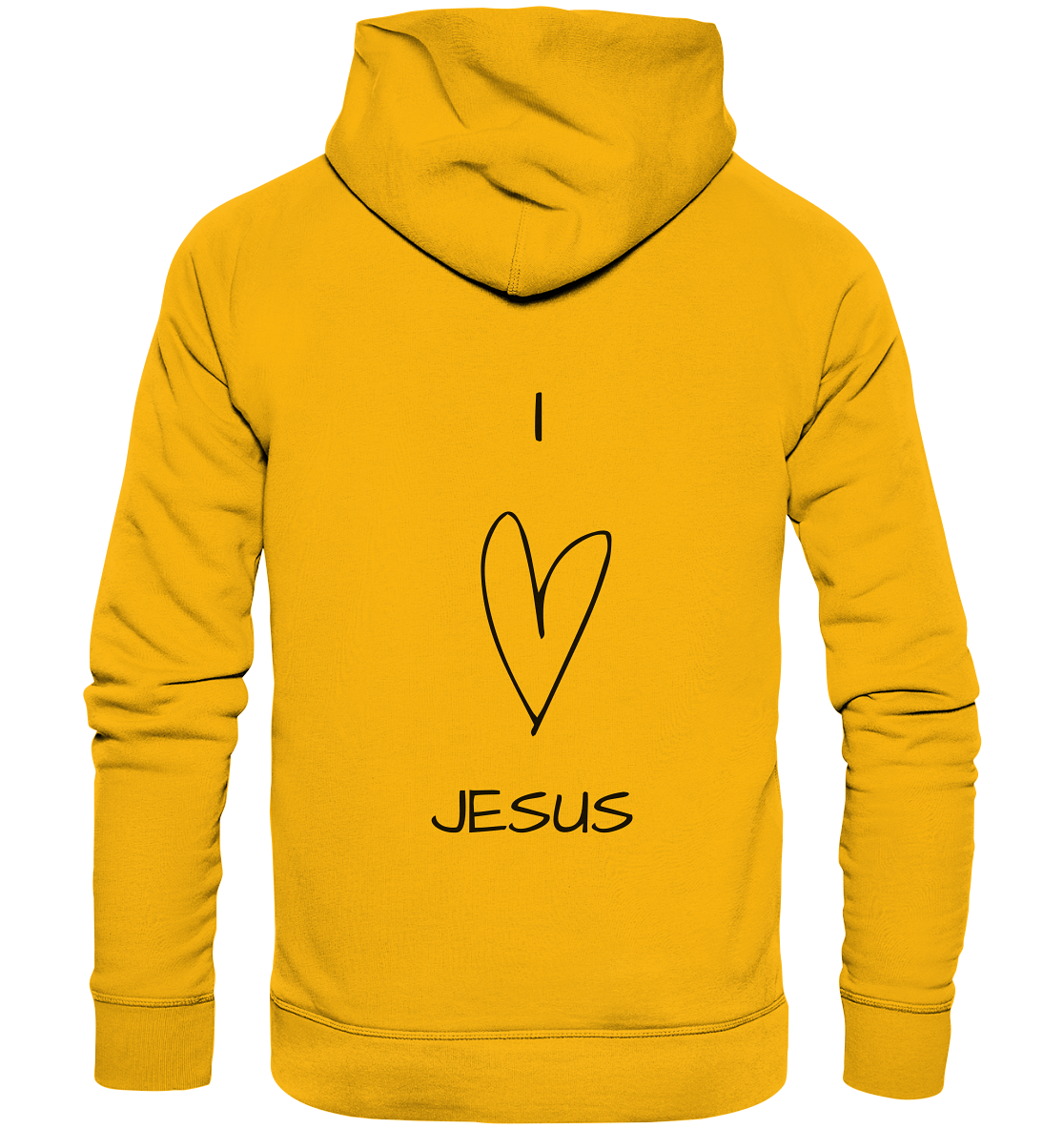 I love Jesus - Organic Basic Hoodie - wertvoll und geliebt