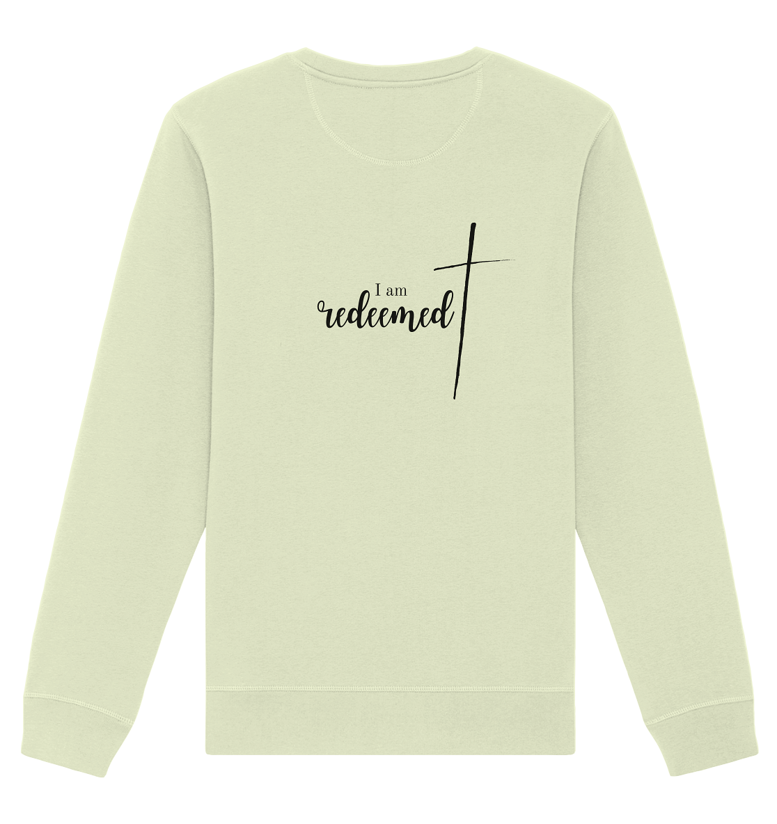 I am redeemed - Organic Basic Unisex Sweatshirt - wertvoll und geliebt