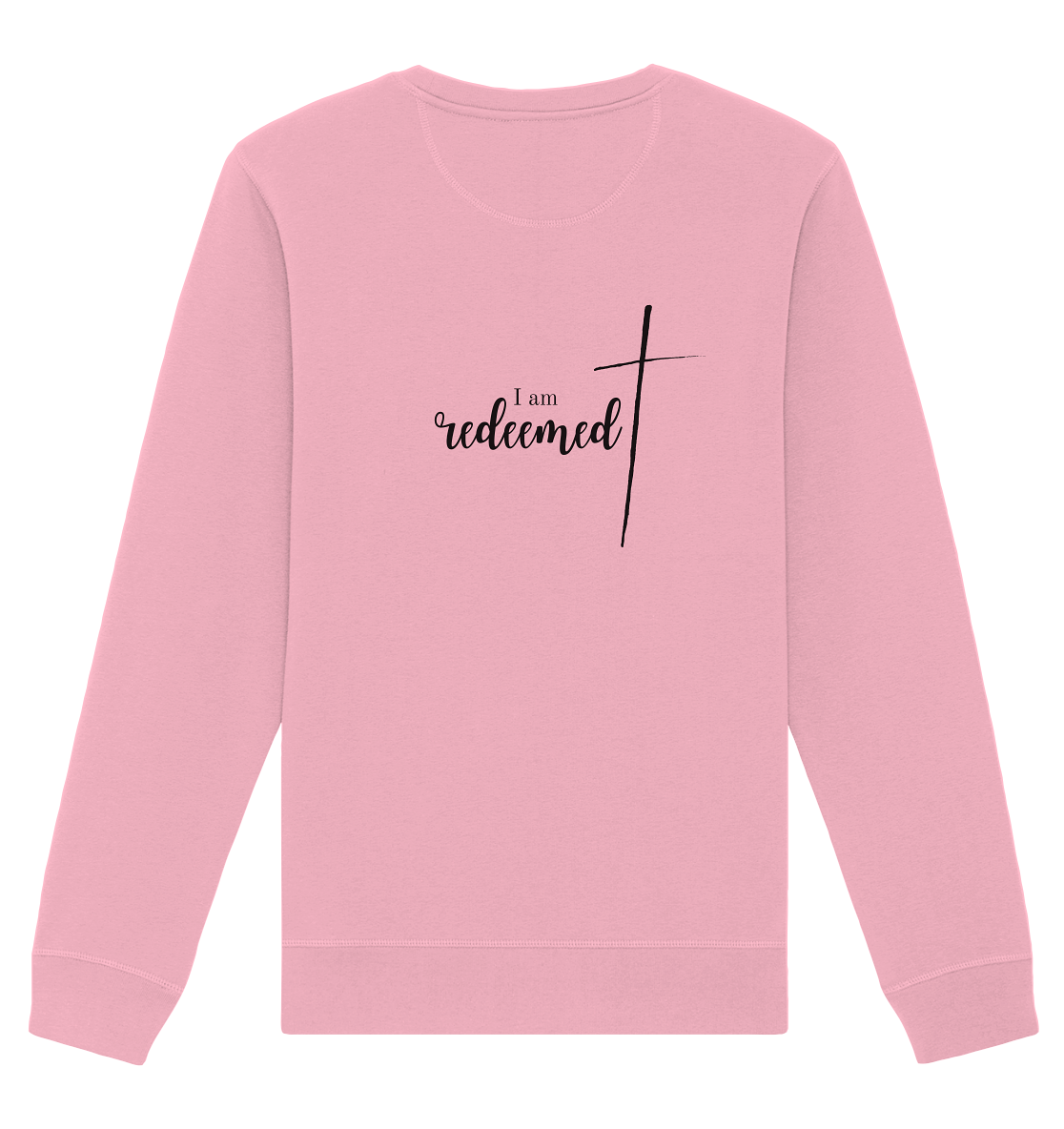 I am redeemed - Organic Basic Unisex Sweatshirt - wertvoll und geliebt