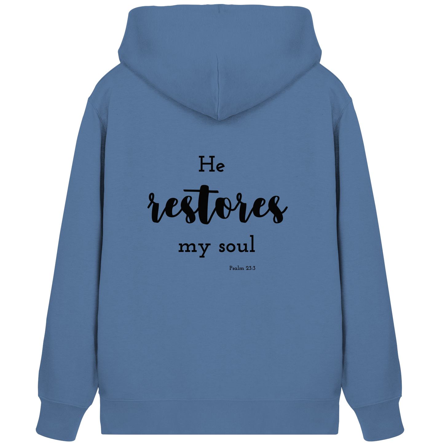 He restores my soul - Organic Zipper - wertvoll und geliebt