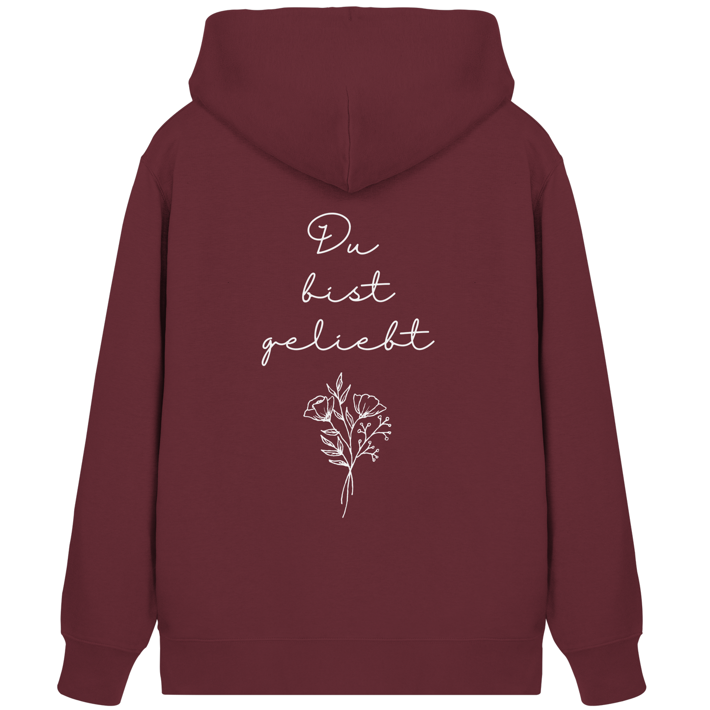 Du bist geliebt - Organic Zipper - wertvoll und geliebt