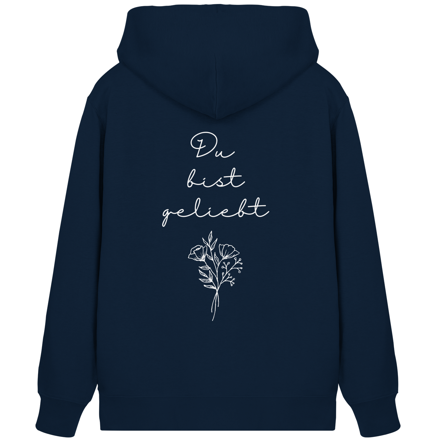 Du bist geliebt - Organic Zipper - wertvoll und geliebt