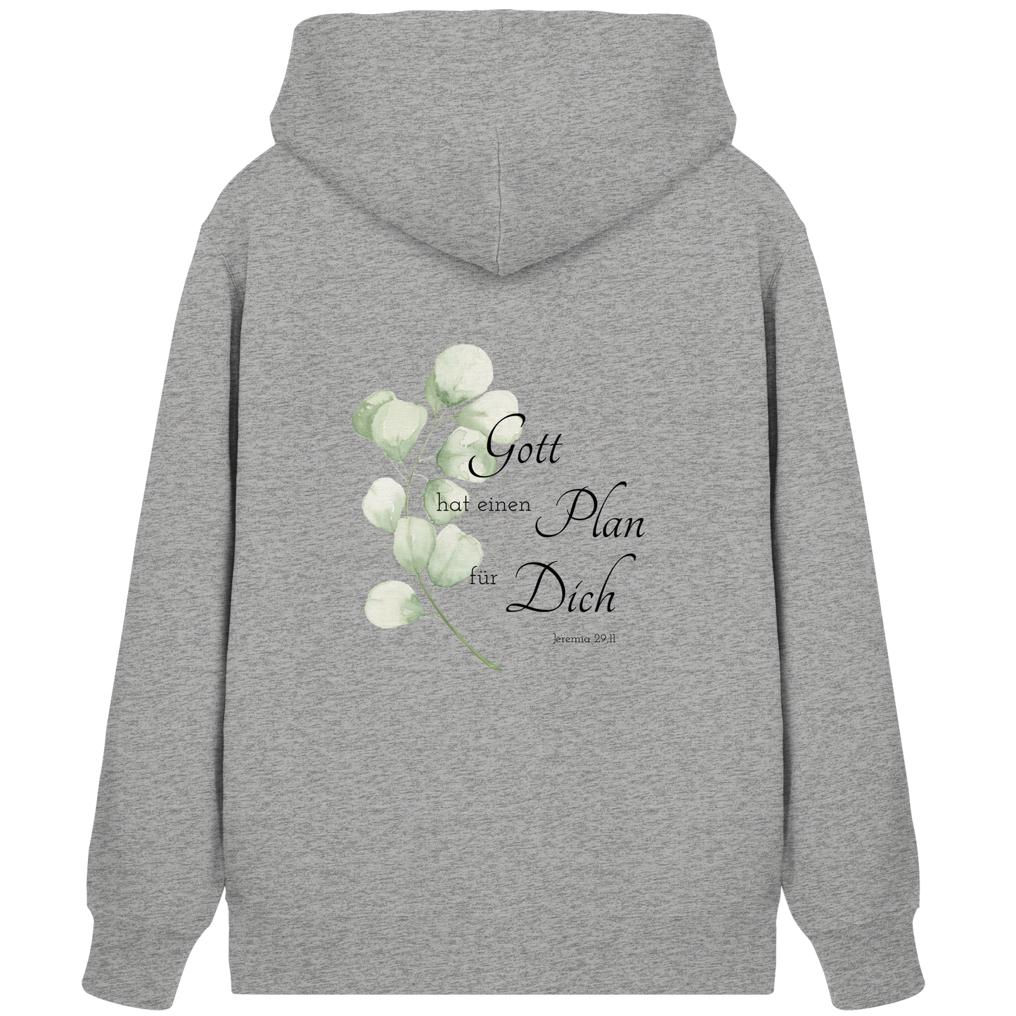 Gott hat einen Plan für Dich - Organic Zipper - wertvoll und geliebt