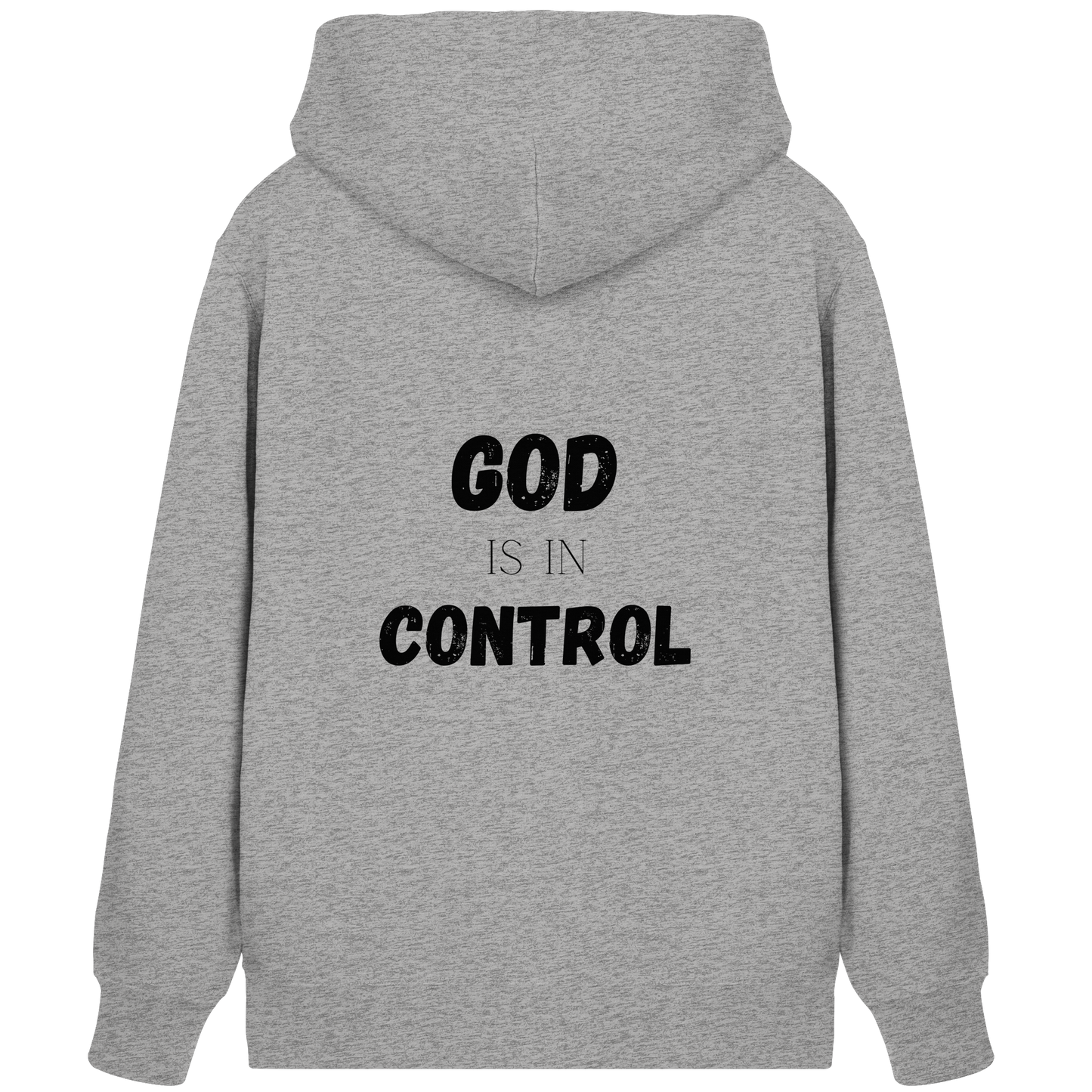 God is in control H - Organic Zipper - wertvoll und geliebt