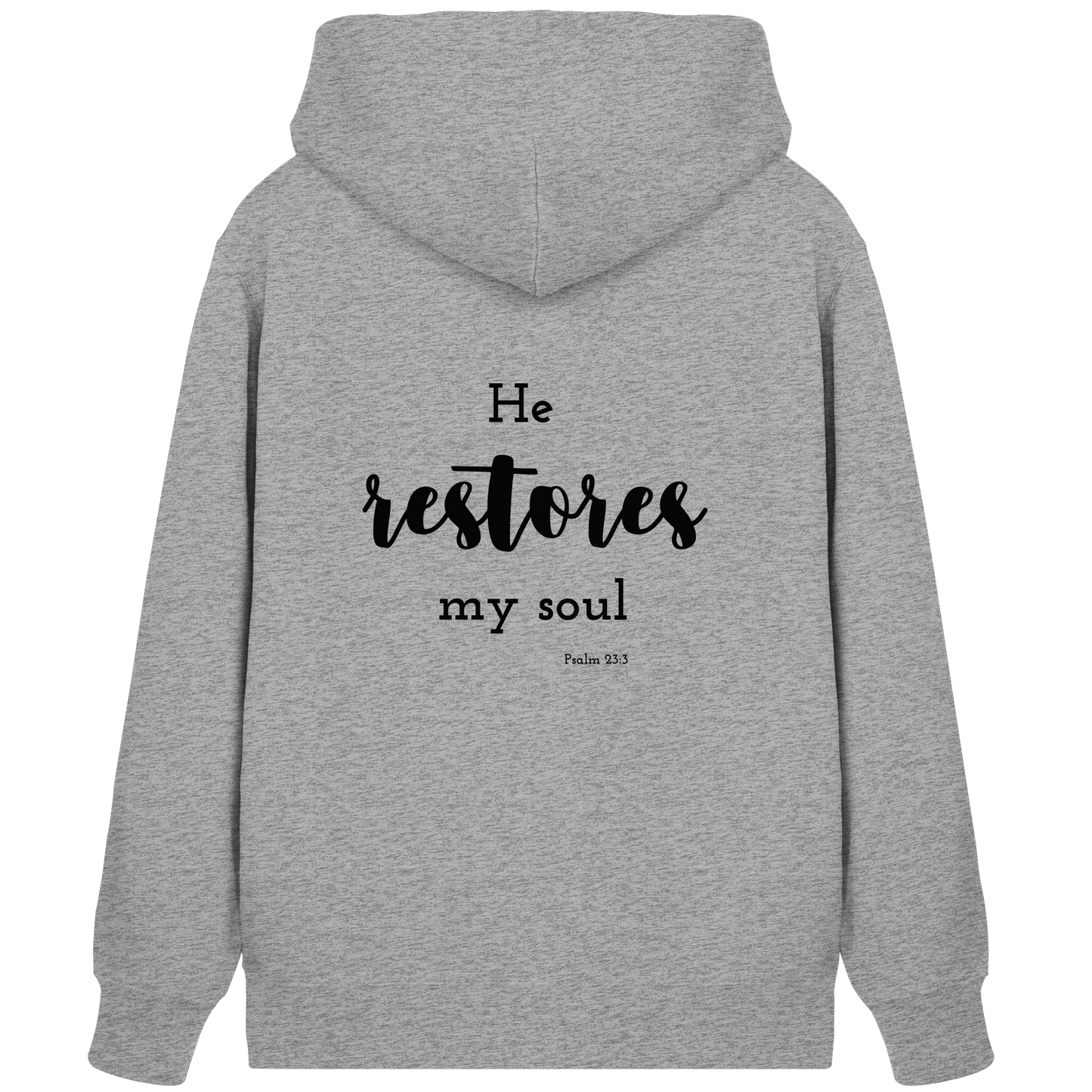 He restores my soul - Organic Zipper - wertvoll und geliebt