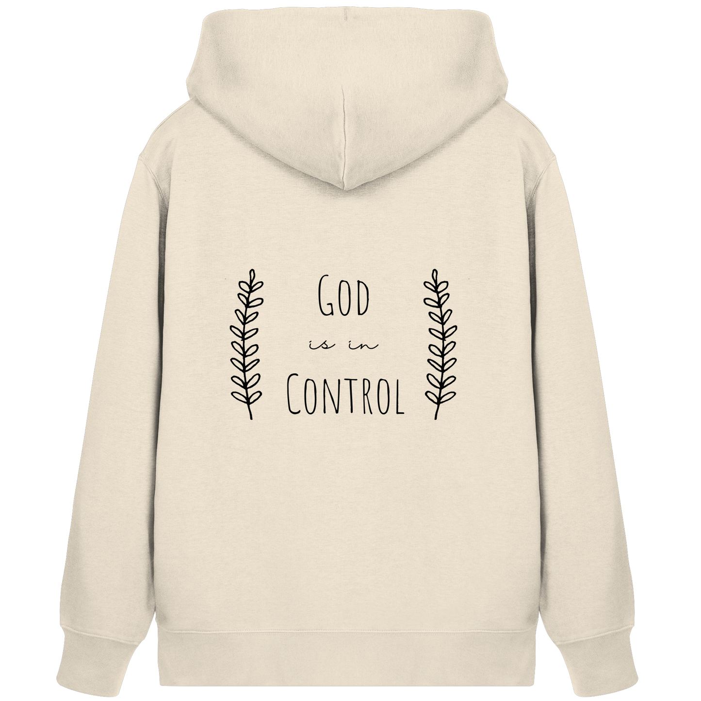 God is in control - Organic Zipper - wertvoll und geliebt