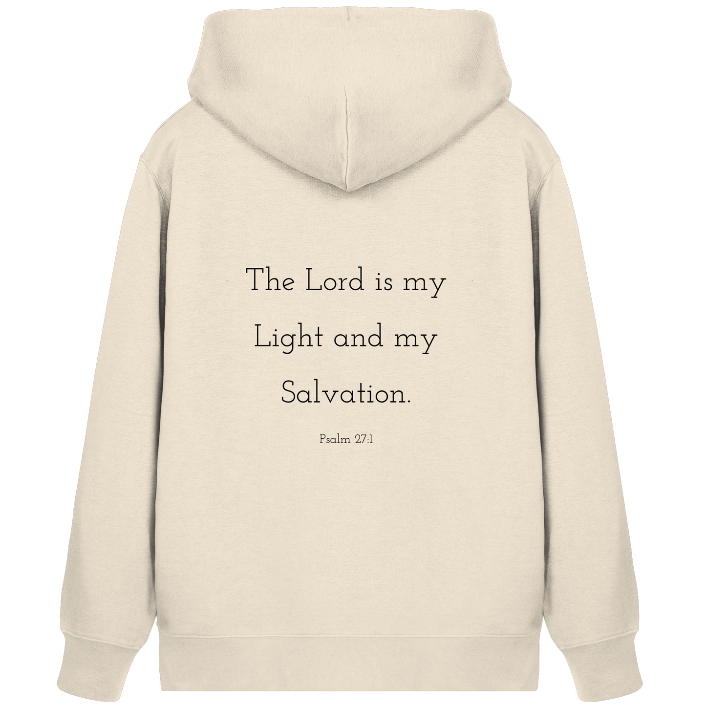 Psalm 27:1 - Organic Zipper - wertvoll und geliebt