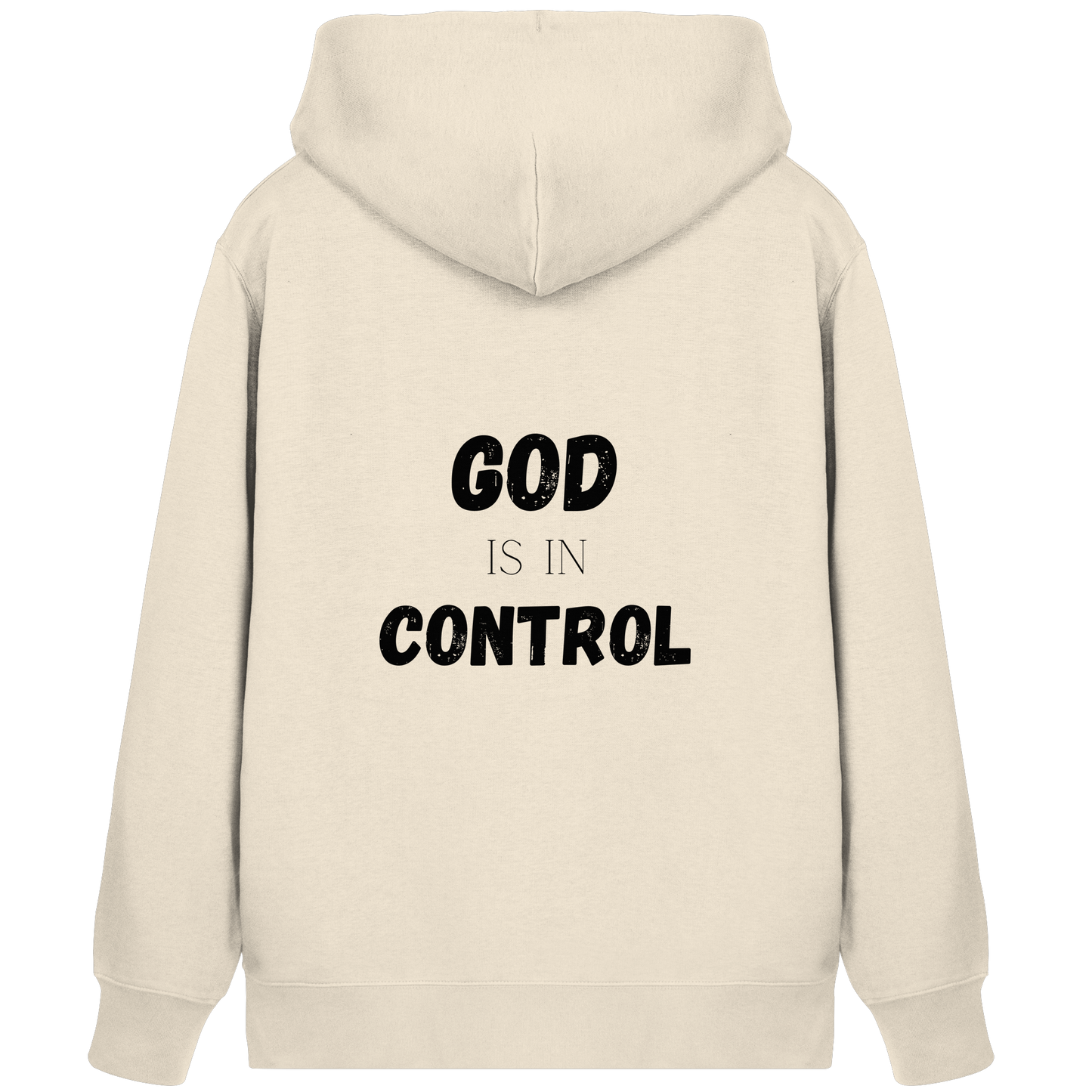 God is in control H - Organic Zipper - wertvoll und geliebt