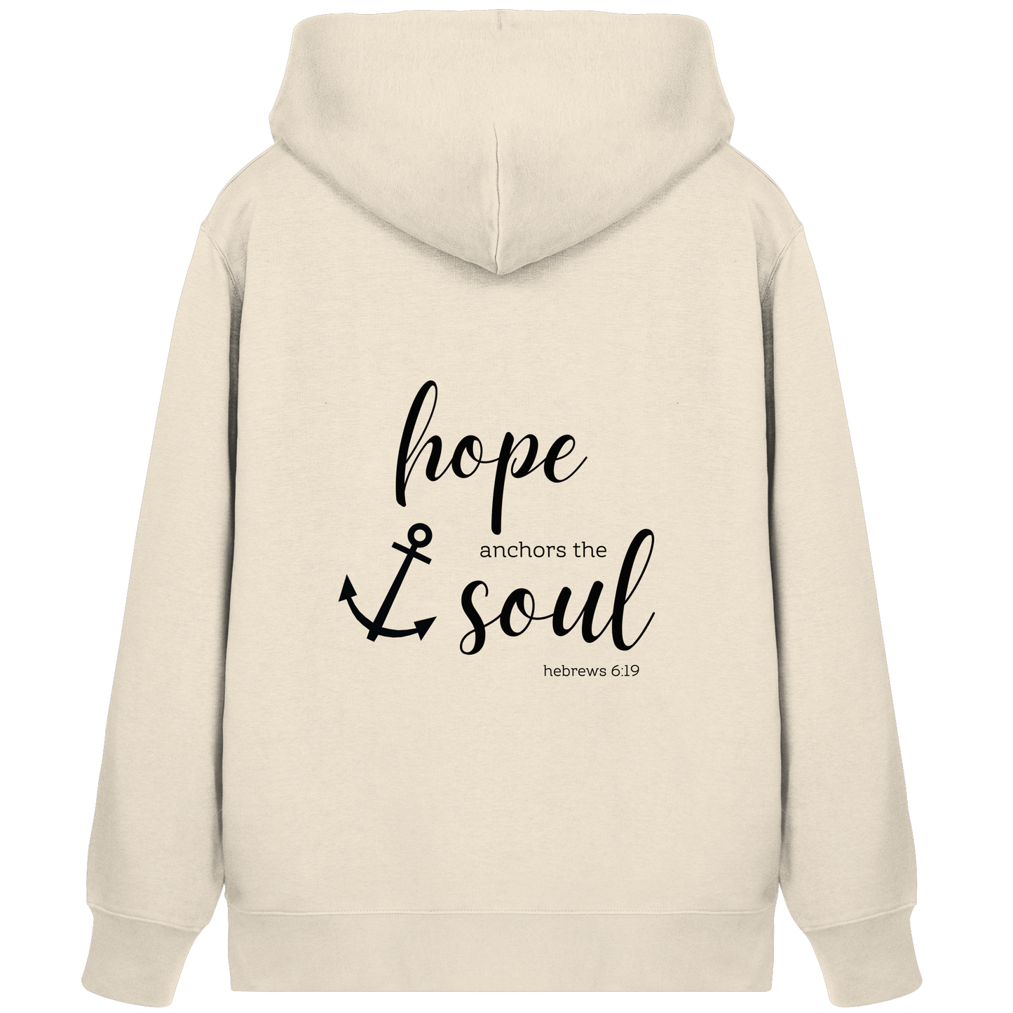 hope anchors the soul - Organic Zipper - wertvoll und geliebt