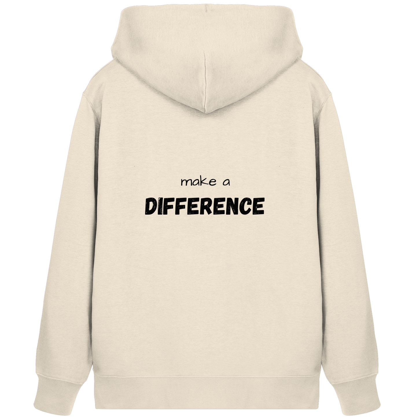 make a difference - Organic Zipper - wertvoll und geliebt
