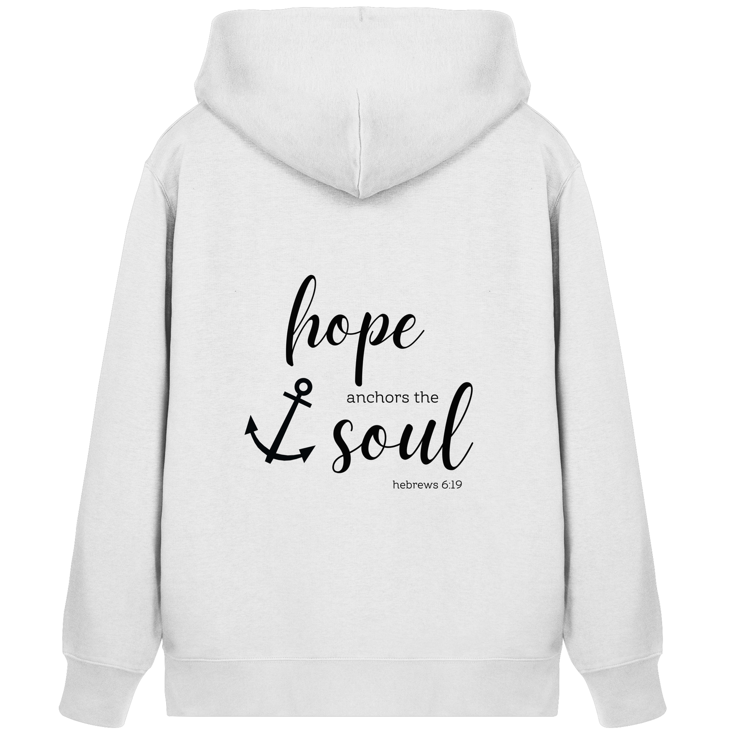 hope anchors the soul - Organic Zipper - wertvoll und geliebt