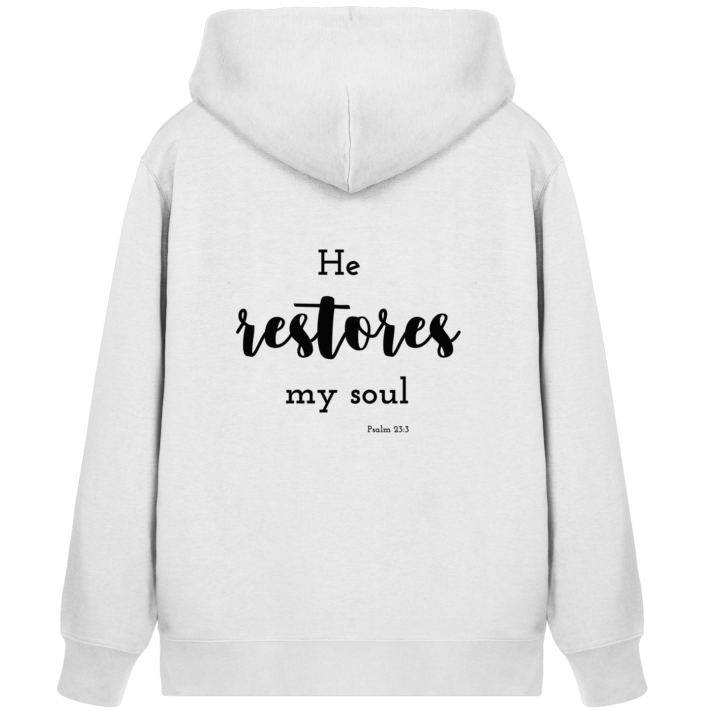 He restores my soul - Organic Zipper - wertvoll und geliebt