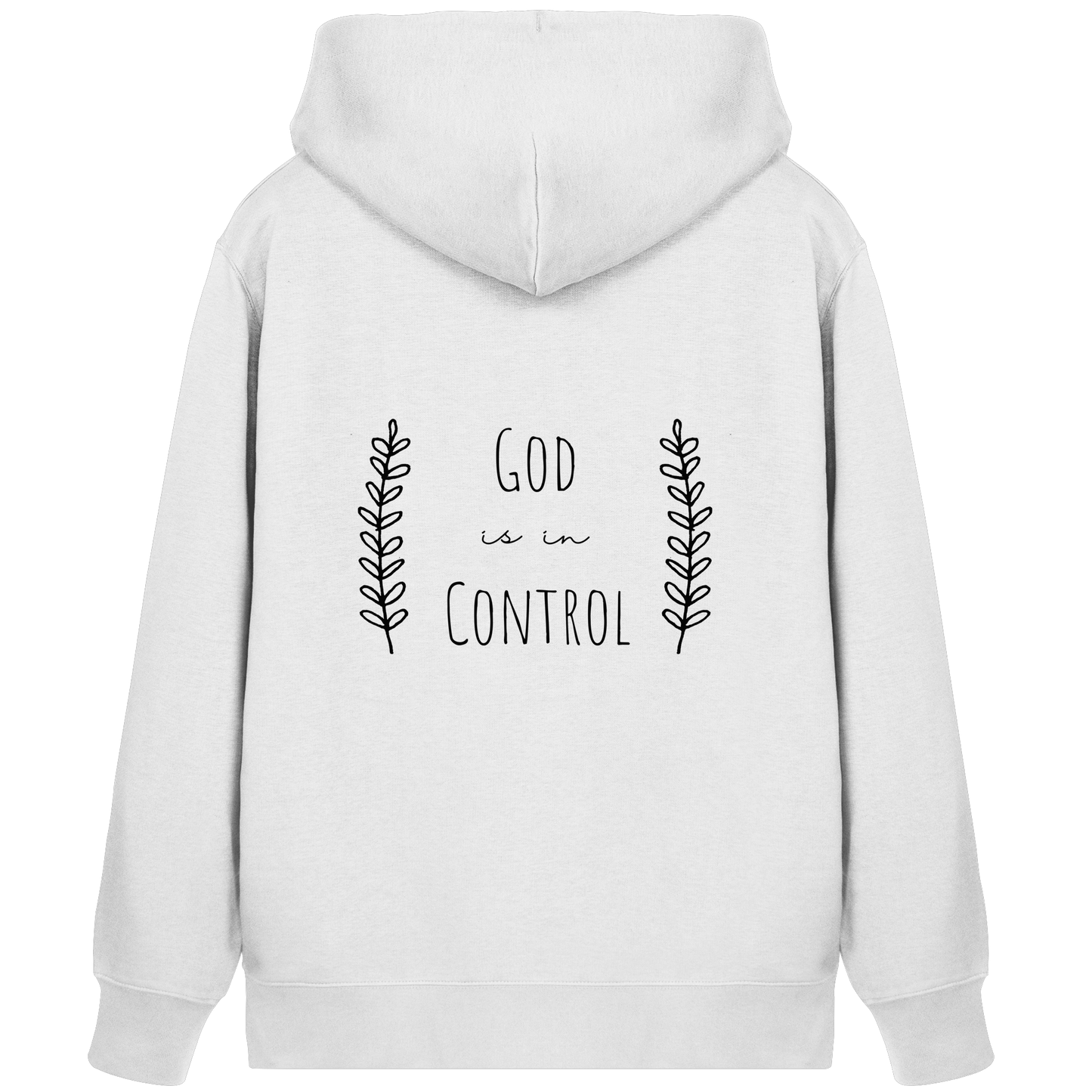 God is in control - Organic Zipper - wertvoll und geliebt