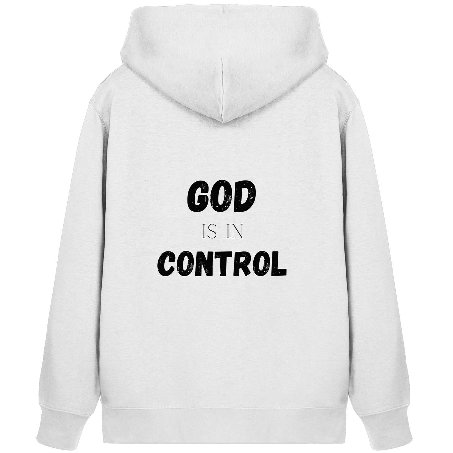 God is in control H - Organic Zipper - wertvoll und geliebt