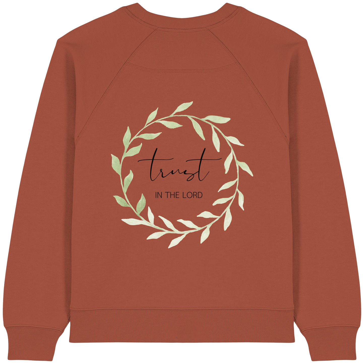 trust in the lord - Womens Organic Raglan Sweatshirt - wertvoll und geliebt