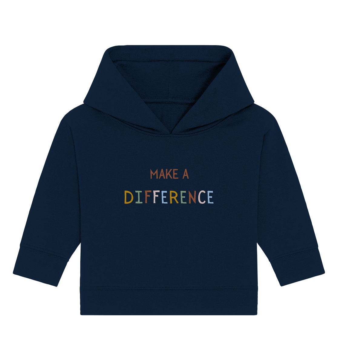 Make a difference - Baby Organic Hoodie - wertvoll und geliebt