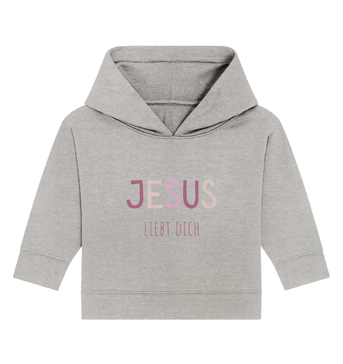 Jesus liebt dich Mädchen - Baby Organic Hoodie - wertvoll und geliebt