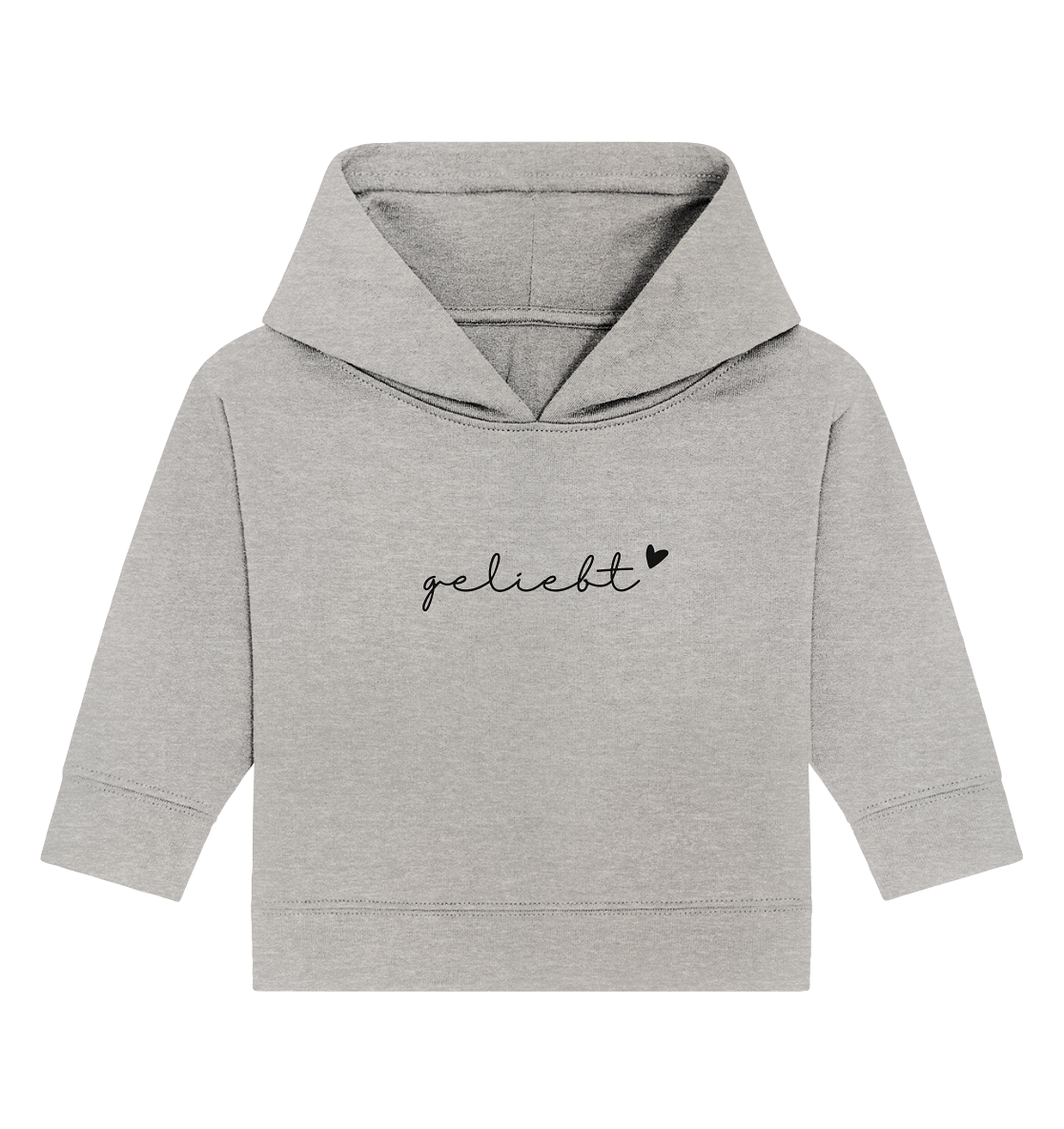 geliebt - Baby Organic Hoodie - wertvoll und geliebt