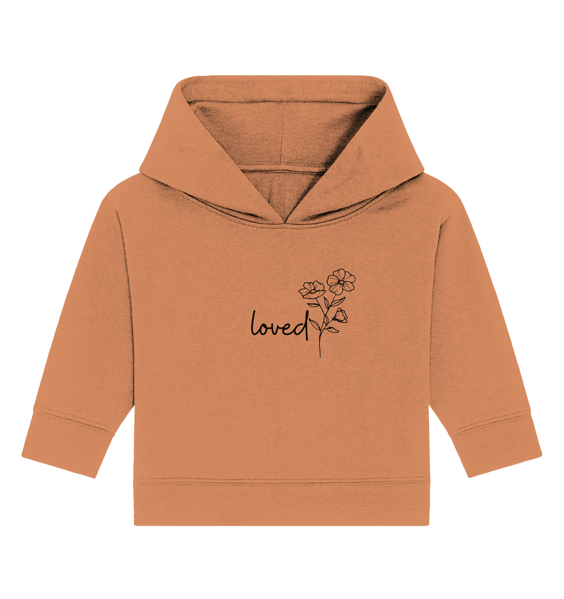 loved - Baby Organic Hoodie - wertvoll und geliebt