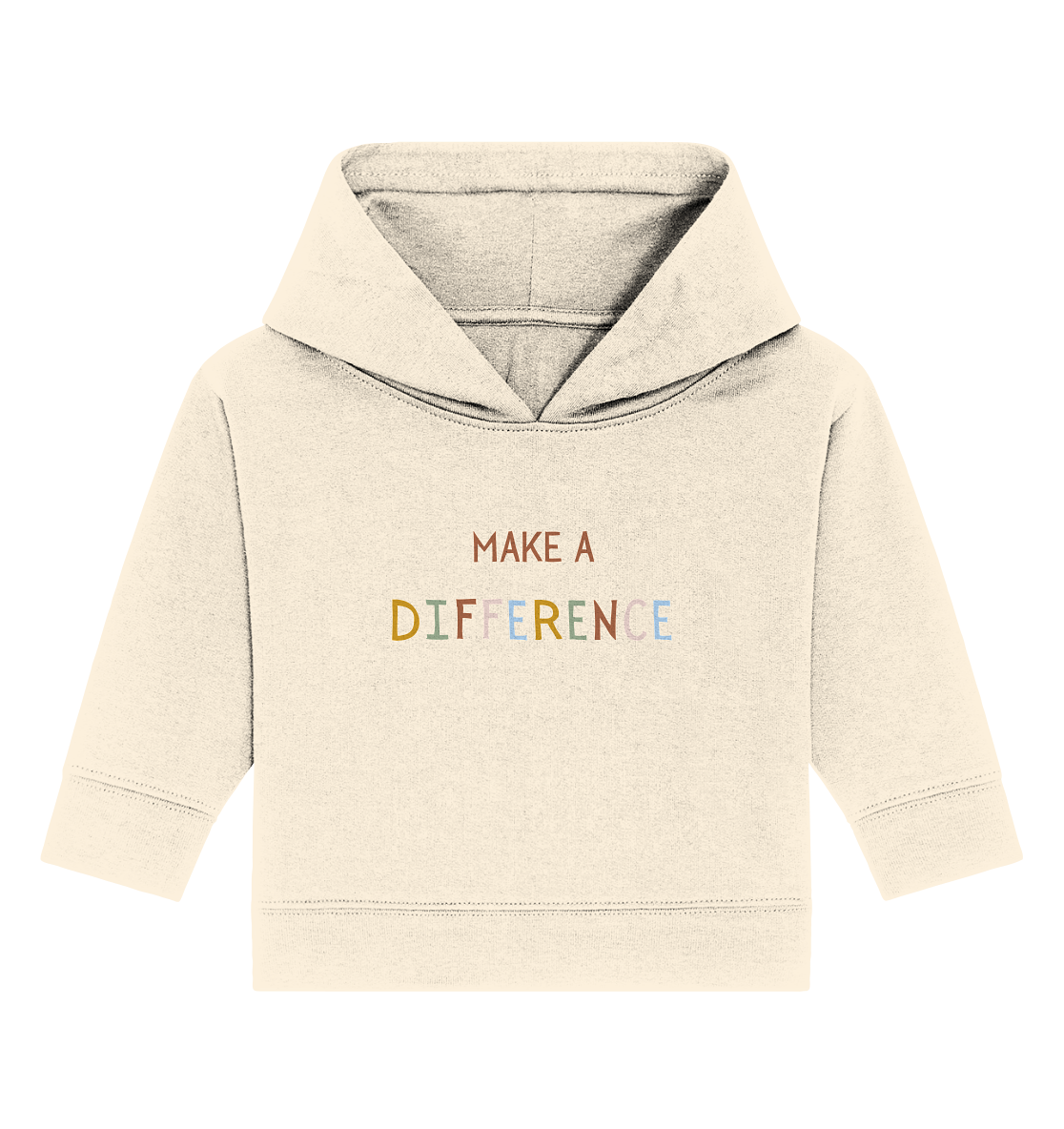 Make a difference - Baby Organic Hoodie - wertvoll und geliebt