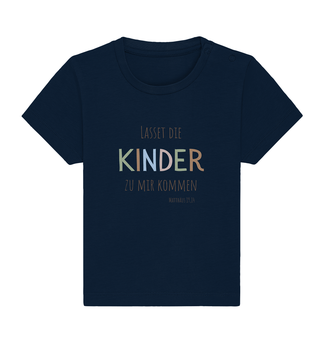 Lasset die Kinder zu mir kommen - Baby Organic Shirt - wertvoll und geliebt