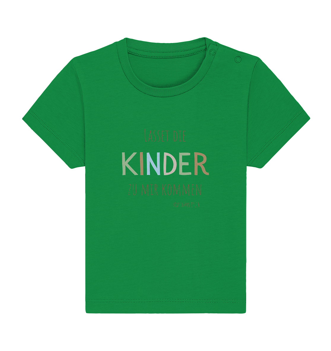 Lasset die Kinder zu mir kommen - Baby Organic Shirt - wertvoll und geliebt