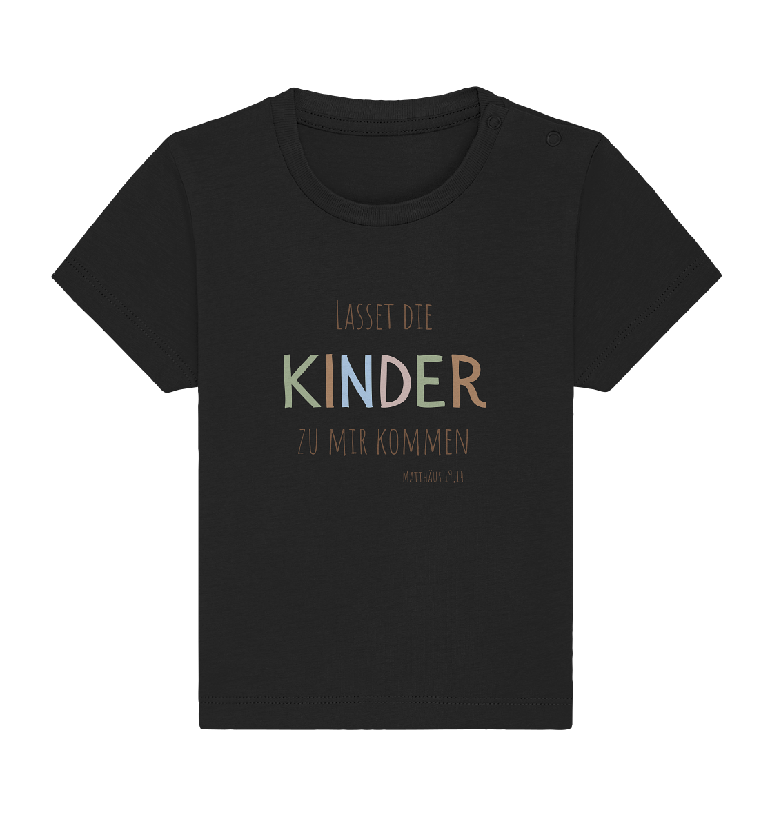 Lasset die Kinder zu mir kommen - Baby Organic Shirt - wertvoll und geliebt