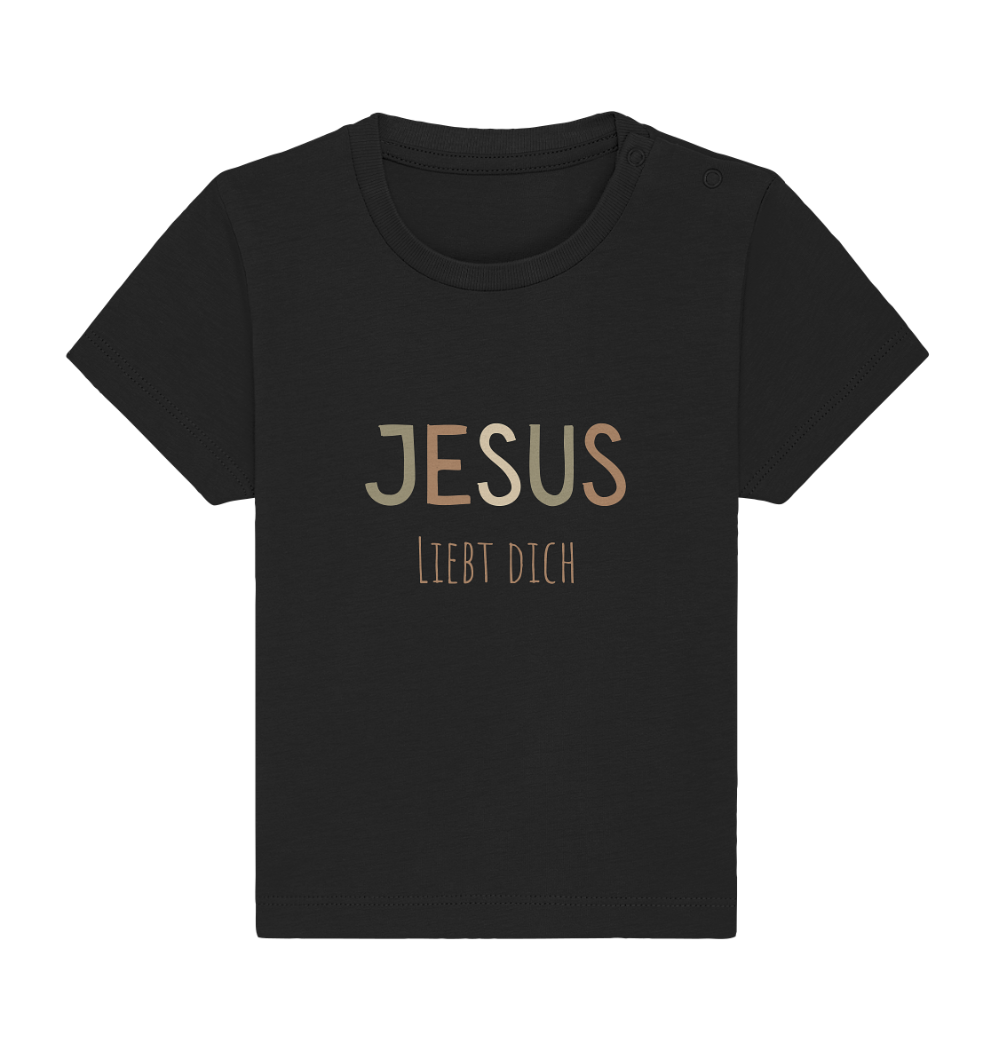 Jesus liebt dich Jungen - Baby Organic Shirt - wertvoll und geliebt
