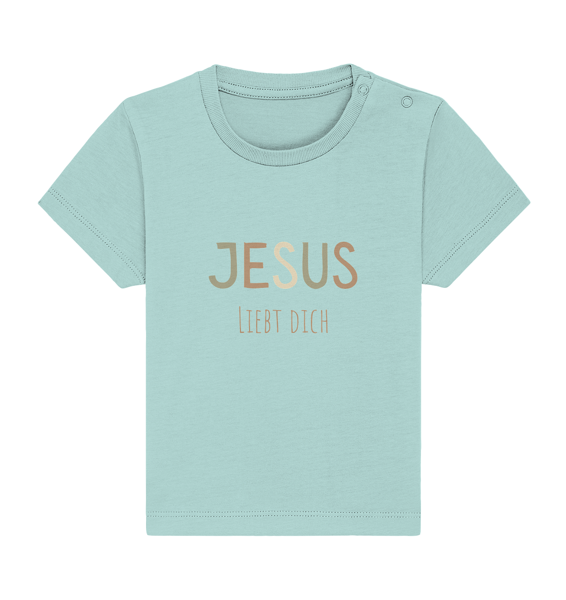 Jesus liebt dich Jungen - Baby Organic Shirt - wertvoll und geliebt