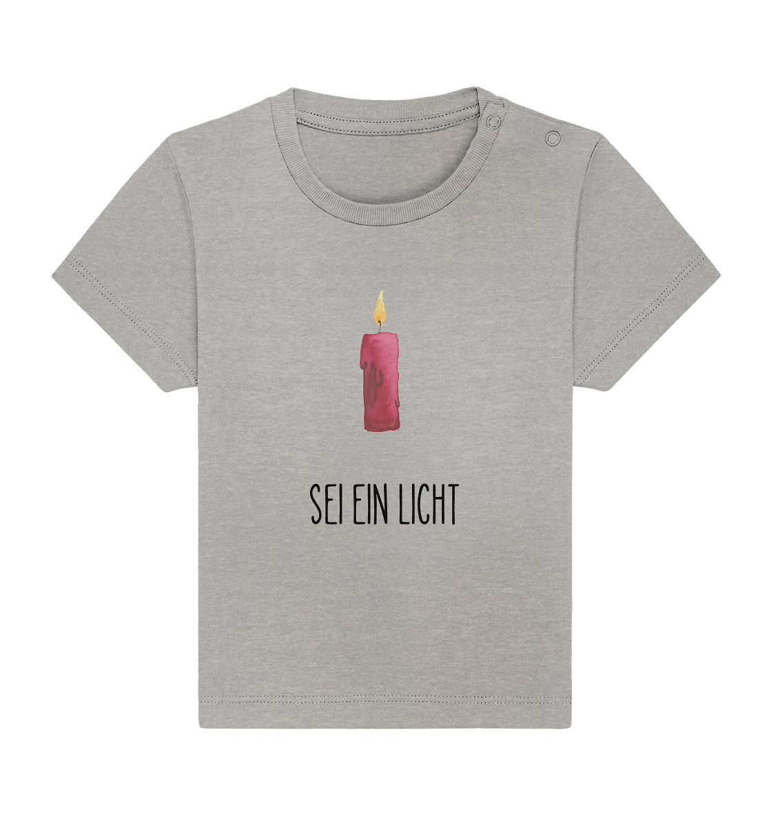 Sei ein Licht - Baby Organic Shirt - wertvoll und geliebt