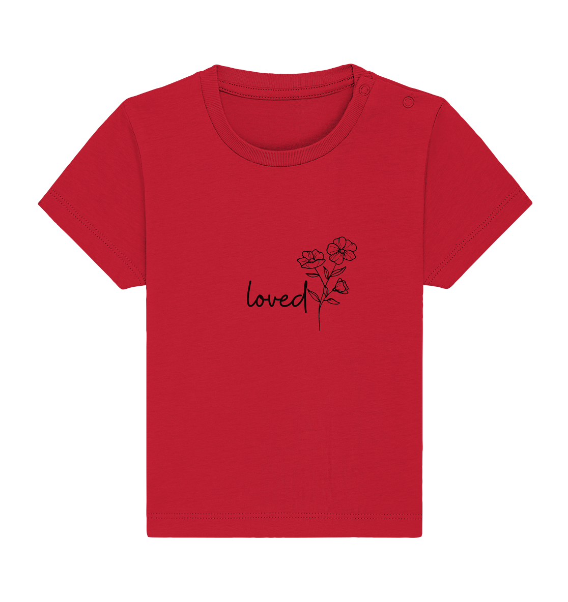 loved - Baby Organic Shirt - wertvoll und geliebt