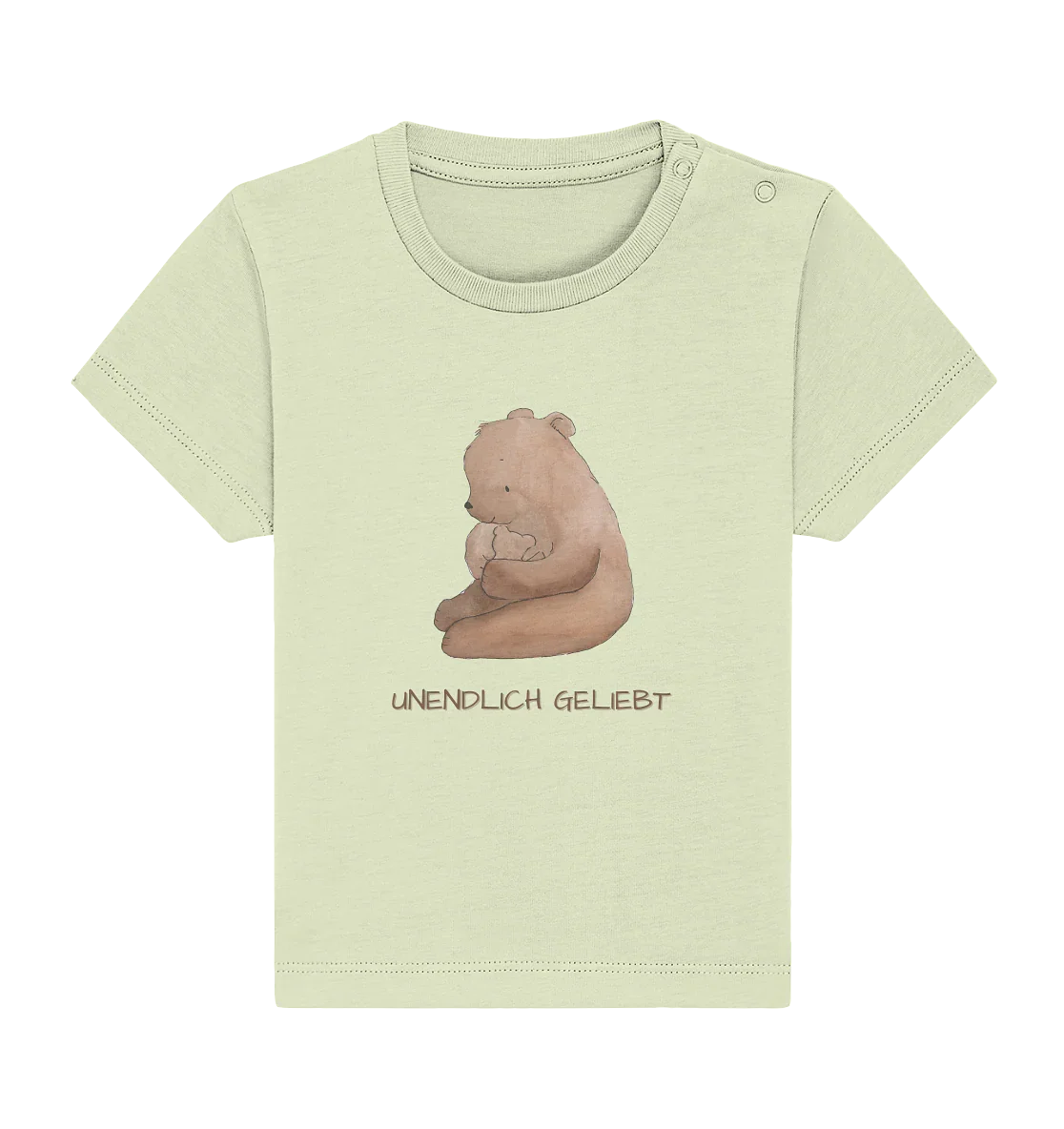 Unendlich geliebt - Baby Organic Shirt - wertvoll und geliebt