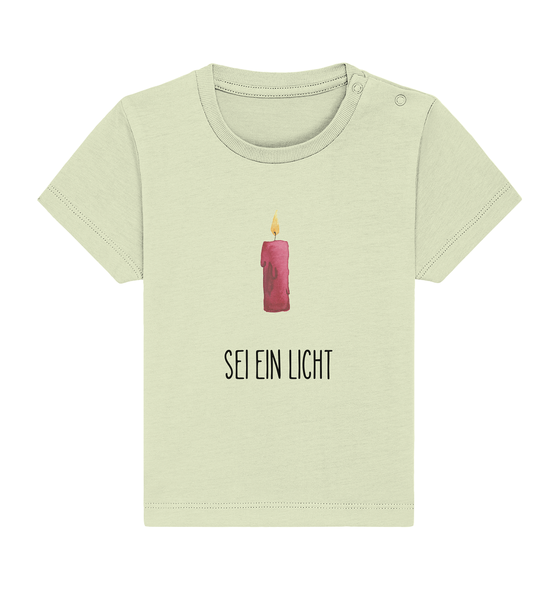 Sei ein Licht - Baby Organic Shirt - wertvoll und geliebt