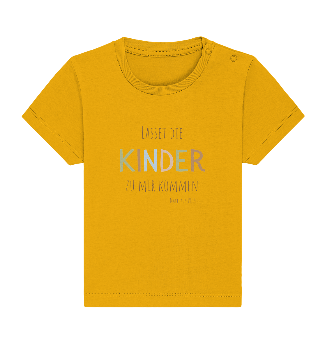 Lasset die Kinder zu mir kommen - Baby Organic Shirt - wertvoll und geliebt