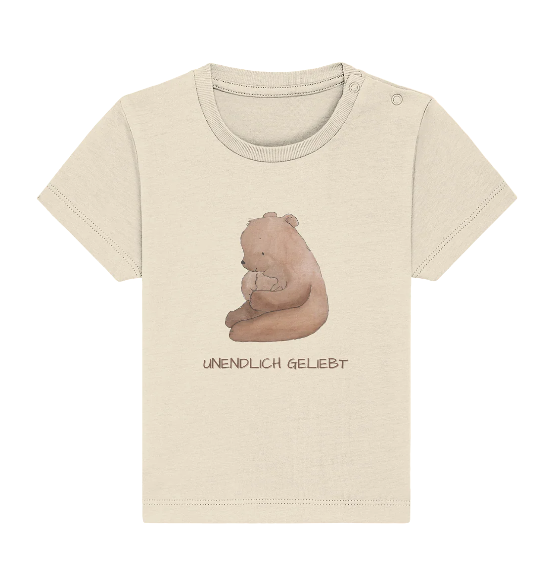 Unendlich geliebt - Baby Organic Shirt - wertvoll und geliebt
