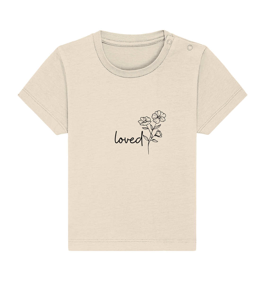 loved - Baby Organic Shirt - wertvoll und geliebt