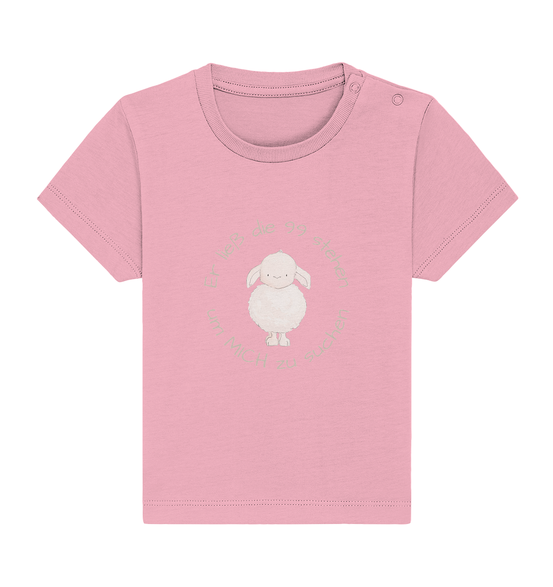 Er ließ die 99 stehen um Mich zu suchen - Baby Organic Shirt - wertvoll und geliebt