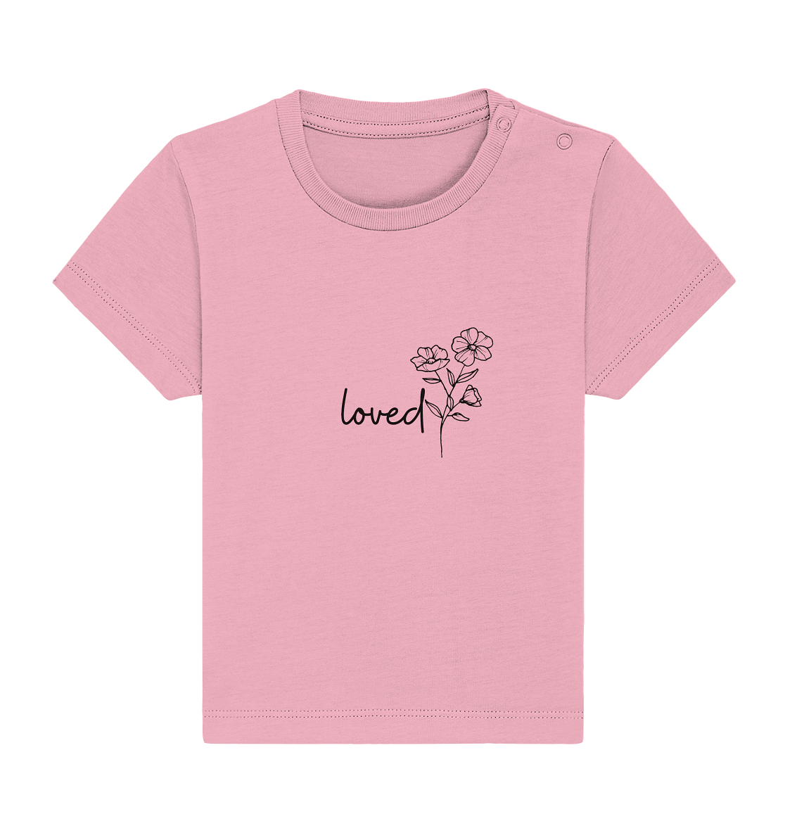 loved - Baby Organic Shirt - wertvoll und geliebt