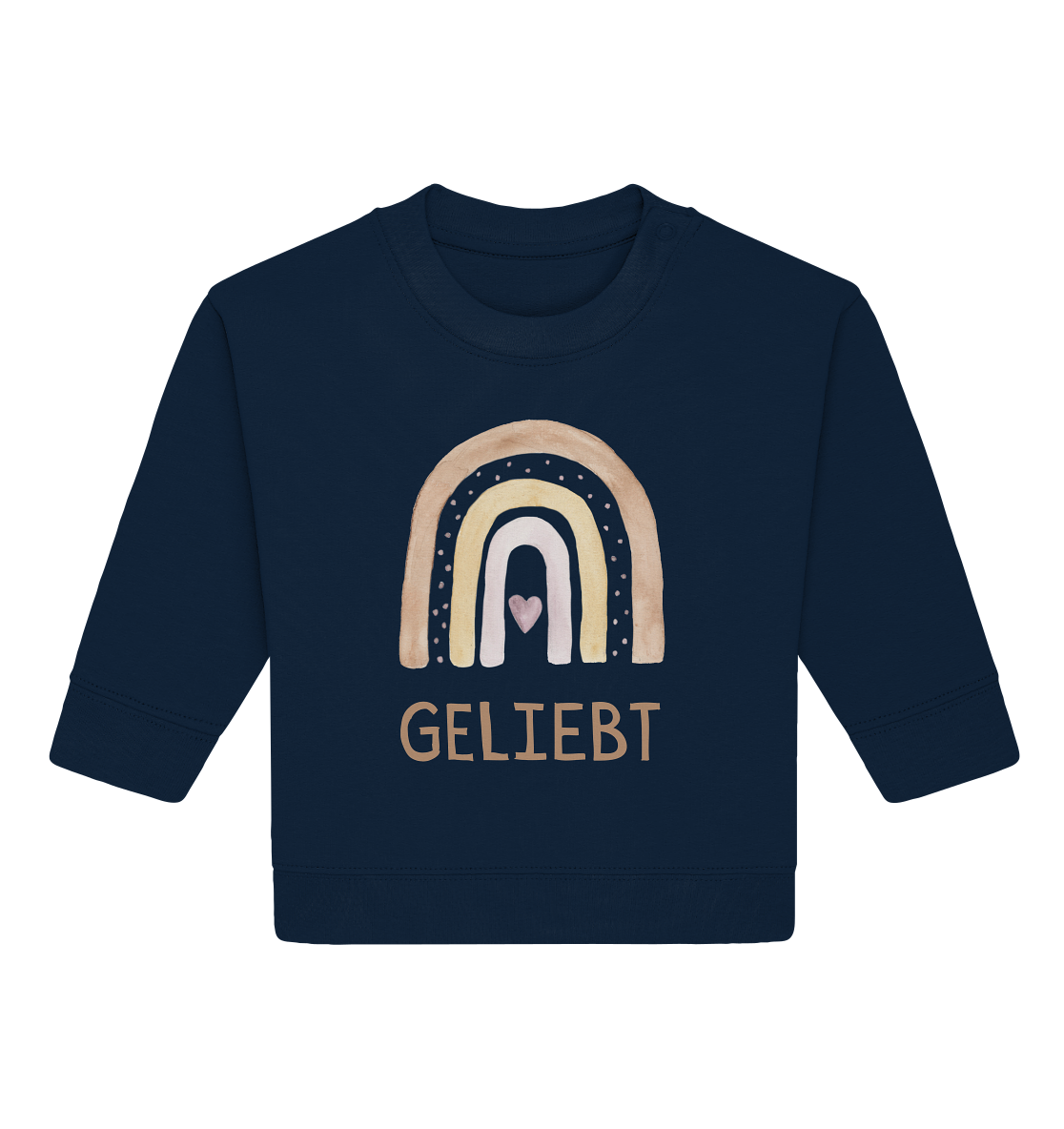 Geliebt Mädchen - Baby Organic Sweatshirt - wertvoll und geliebt