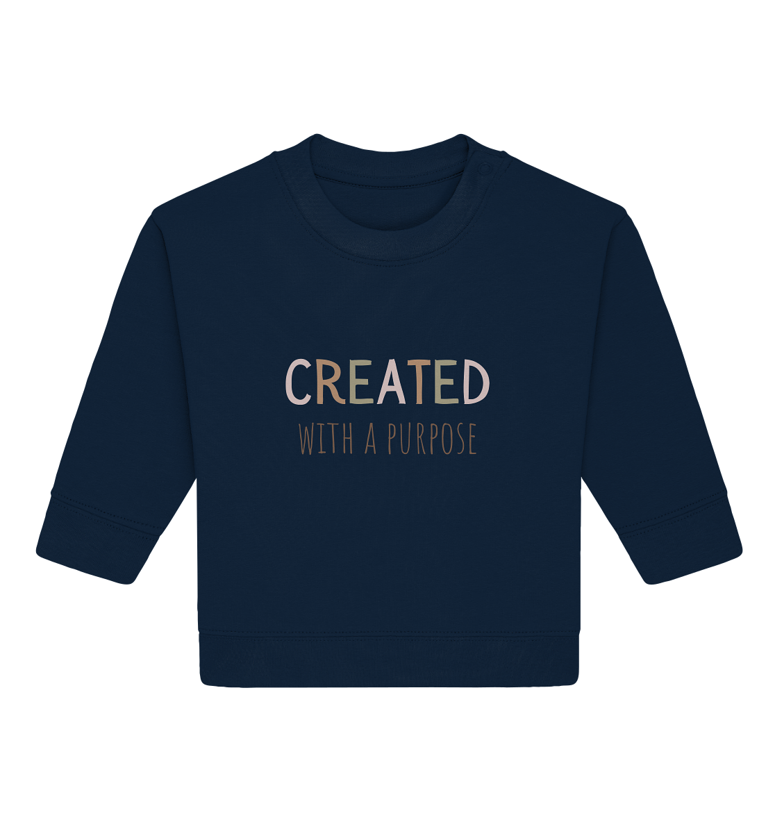 Created - Baby Organic Sweatshirt - wertvoll und geliebt