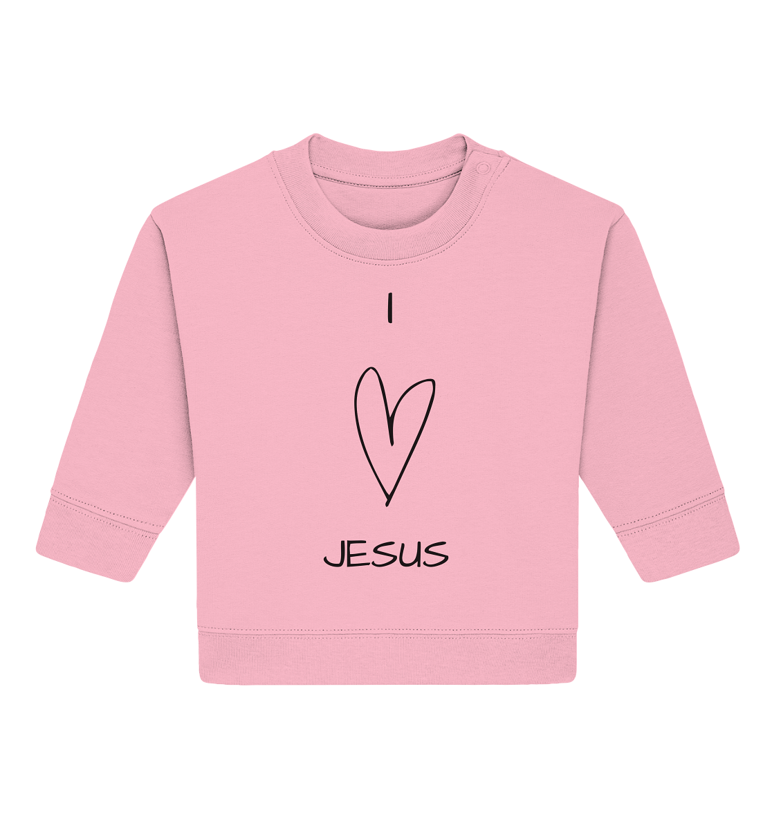 I love Jesus - Baby Organic Sweatshirt - wertvoll und geliebt